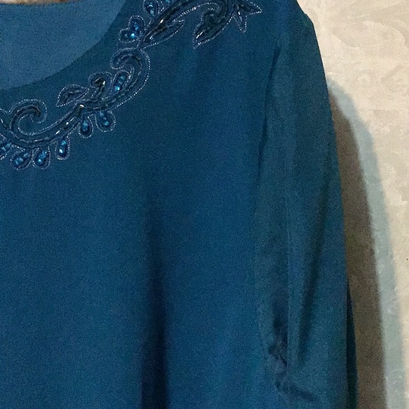 Women’s 3pc Skirt Set Teal Blue 16 - Picture 4 of 5